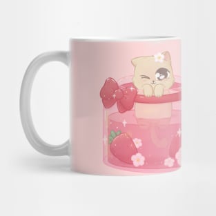 Strawberry Jam Cat Mug